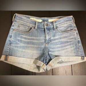 Pilcro by Anthropologie slim boyfriend Light Blue Jean Shorts